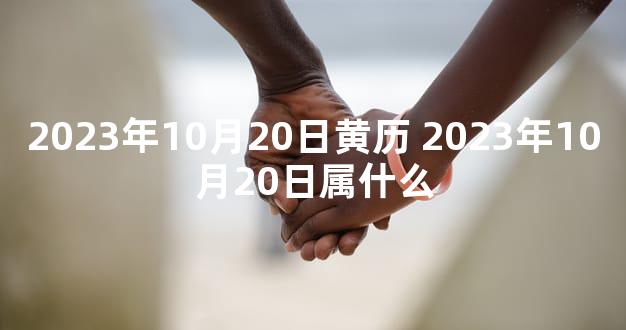 2023年10月20日黄历 2023年10月20日属什么